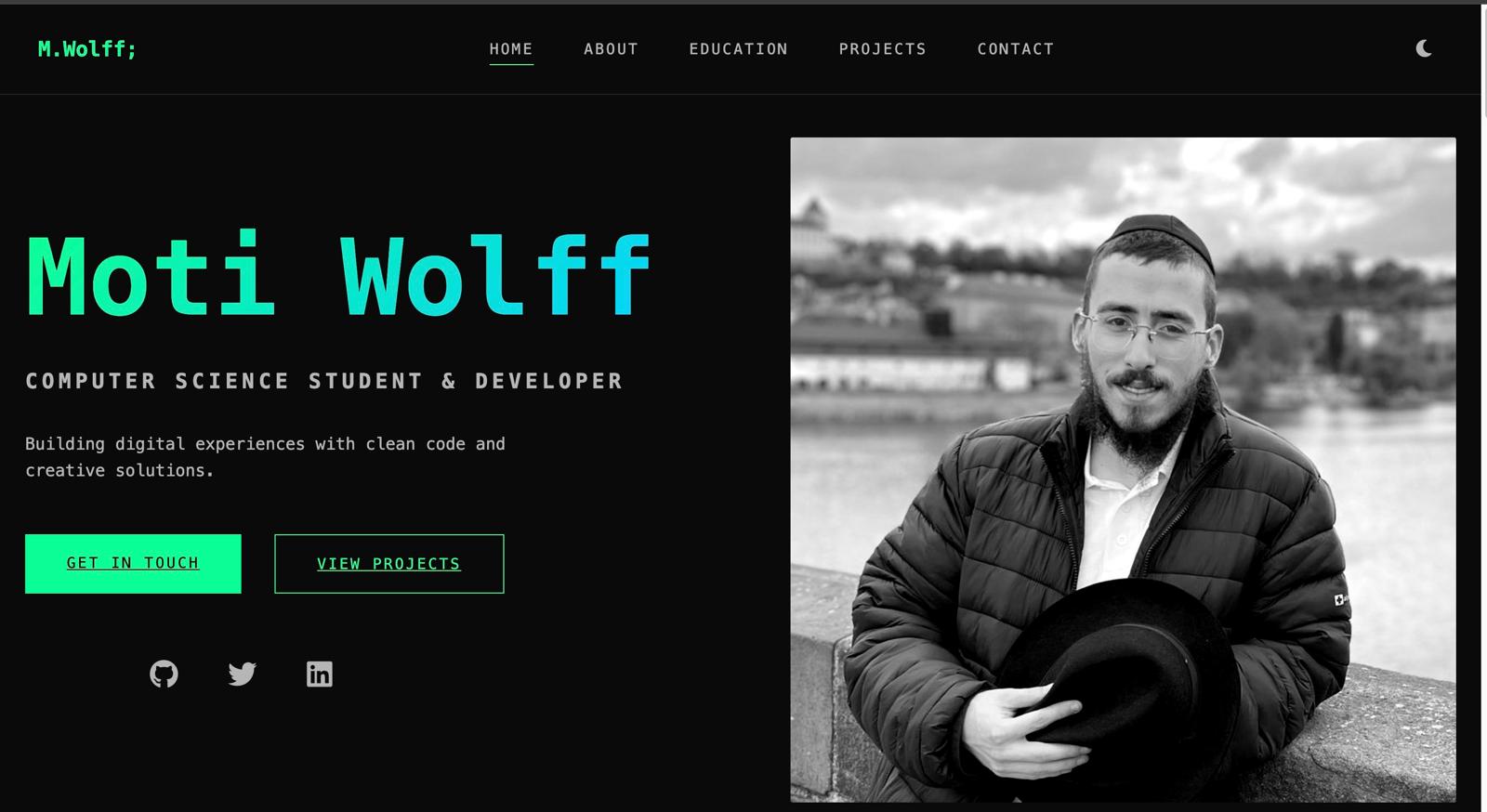 Portfolio Website Screenshot